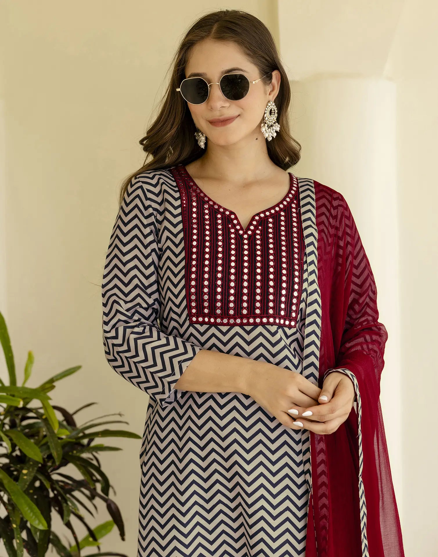 Viscose Rayon Printed Straight 3 Piece Kurta Set