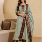 Chanderi Woven Straight Kurta with Pant & Dupatta