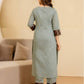 Chanderi Woven Straight Kurta with Pant & Dupatta