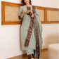 Chanderi Woven Straight Kurta with Pant & Dupatta