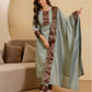 Chanderi Woven Straight Kurta with Pant & Dupatta