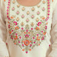 Silk Blend Embroidered Straight Kurta with Pant & Dupatta