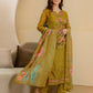 Silk Blend Embroidered Straight Kurta with Pant & Dupatta