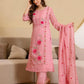 Silk Embroidered Straight Kurta with Pant & Dupatta