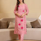 Silk Embroidered Straight Kurta with Pant & Dupatta
