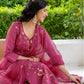 Silk Embroidered Straight Kurta with Pant & Dupatta