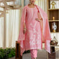 Cotton Weaving Straight Kurta with Pant & Dupatta