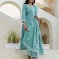 Cotton Weaving Straight Kurta with Pant & Dupatta