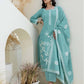 Cotton Weaving Straight Kurta with Pant & Dupatta