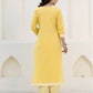 Cotton Weaving Straight Kurta with Pant & Dupatta