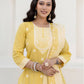 Cotton Weaving Straight Kurta with Pant & Dupatta