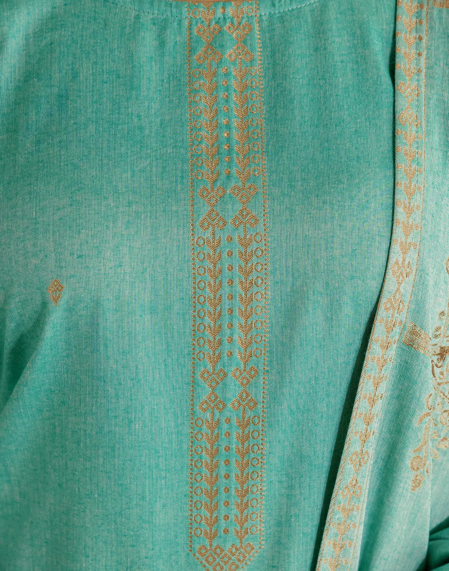 Cotton Woven Woven Straight 3 Piece Kurta Set
