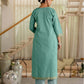 Cotton Weaving Straight Kurta with Pant & Dupatta