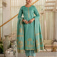 Cotton Weaving Straight Kurta with Pant & Dupatta