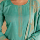 Cotton Weaving Straight Kurta with Pant & Dupatta