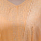 Cotton Straight Woven Design V-Neck Kurta with Pant & Dupatta