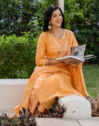 Cotton Woven Woven Straight 3 Piece Kurta Set