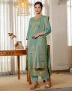 Cotton Woven Woven Straight 3 Piece Kurta Set