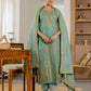 Cotton Woven Design Straight Kurta with Pant & Dupatta