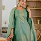 Cotton Woven Design Straight Kurta with Pant & Dupatta