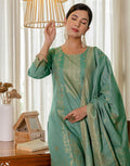 Cotton Woven Woven Straight 3 Piece Kurta Set