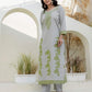 Cotton Woven Design Straight Kurta with Pant & Dupatta