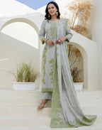 Cotton Woven Woven Straight 3 Piece Kurta Set