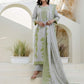 Cotton Woven Design Straight Kurta with Pant & Dupatta