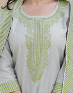 Cotton Woven Woven Straight 3 Piece Kurta Set