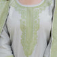 Cotton Woven Design Straight Kurta with Pant & Dupatta