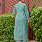 Cotton Woven Design Straight Kurta with Pant & Dupatta
