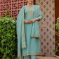 Cotton Woven Design Straight Kurta with Pant & Dupatta