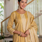 Cotton Woven Design Straight Kurta with Pant & Dupatta