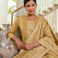 Cotton Woven Design Straight Kurta with Pant & Dupatta