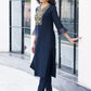 Navy Blue Affordable Festive Kurta Set for Women