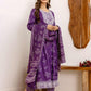 Rayon Printed Anarkali Kurta with Pant & Dupatta