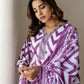 Cotton Straight Printed V-Neck Kurta with Pant & Dupatta