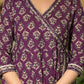 Cotton Printed Anarkali Kurta with Pant & Dupatta