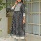 Cotton Embroidered Anarkali Kurta with Pant & Dupatta
