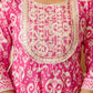 Cotton Printed Anarkali Kurta with Pant & Dupatta
