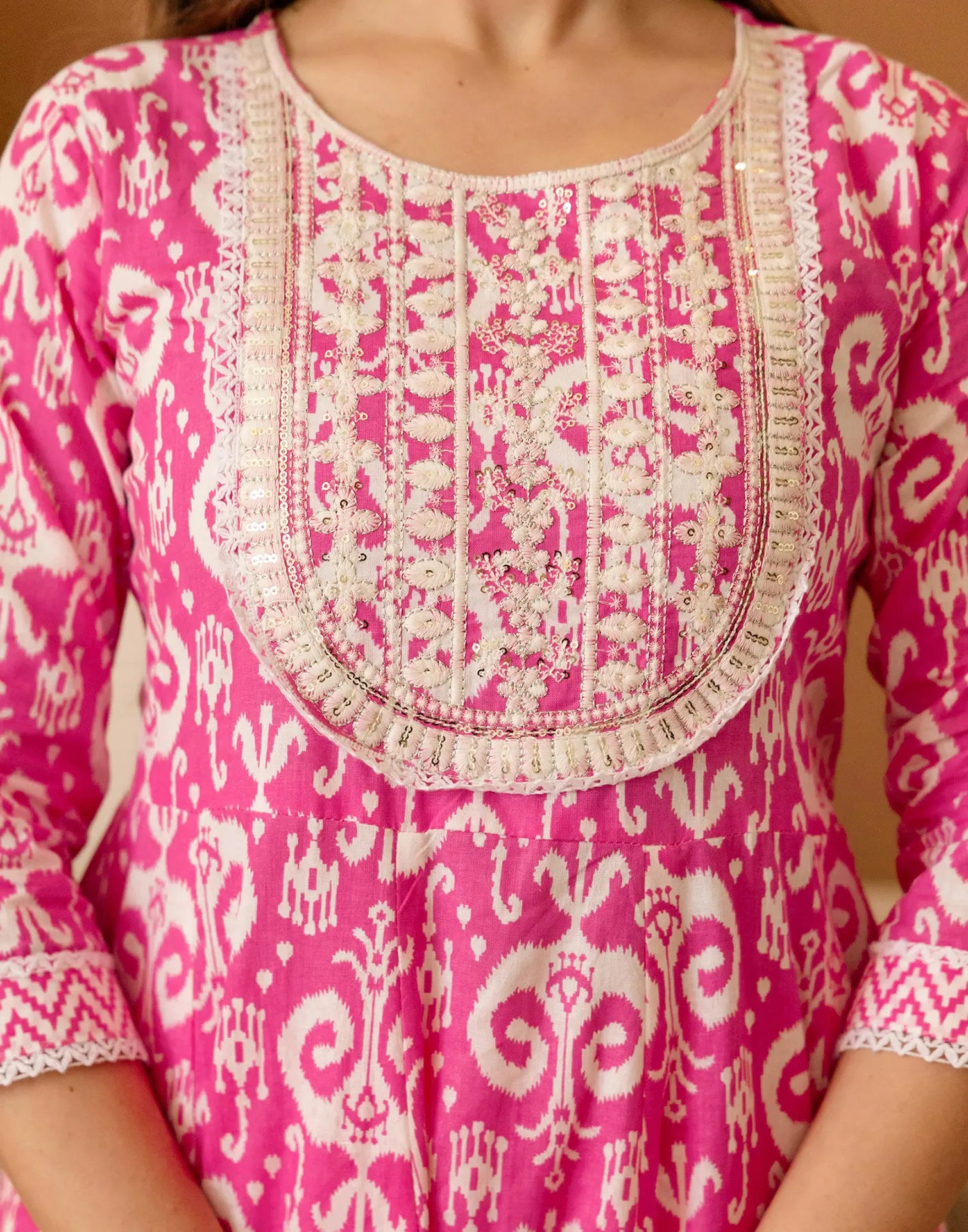 Viscose Rayon Embroidered Anarkali 3 Piece Kurta Set