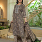 Cotton Printed Straight Kurta with Pant & Dupatta
