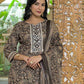 Cotton Printed Straight Kurta with Pant & Dupatta