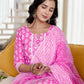 Cotton Printed Straight Kurta with Pant & Dupatta