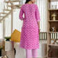 Cotton Printed Straight Kurta with Pant & Dupatta