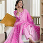 Cotton Printed Straight Kurta with Pant & Dupatta