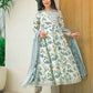 Cotton Printed Anarkali Kurta with Pant & Dupatta