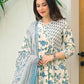 Cotton Printed Anarkali Kurta with Pant & Dupatta