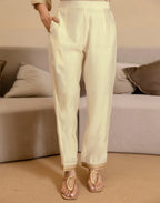 Silk Blend Embroidered Straight 3 Piece Kurta Set