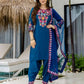 Chinnon Straight Embroidery Round Neck Kurta with Pant & Dupatta